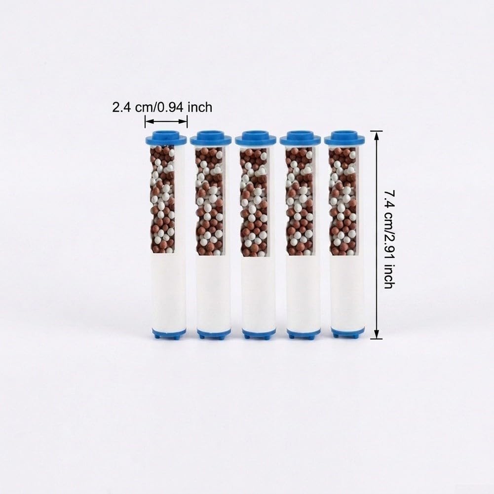 Recambios para filtro para ducha 5 Pack Instalación Sin Herramientas(5 Pieces)