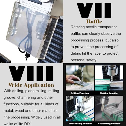 HayWHNKN Mini Mill Drill Machine