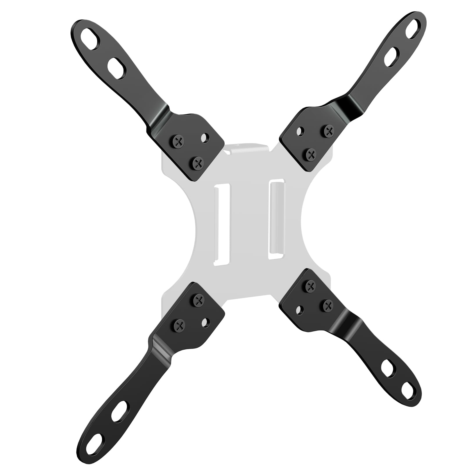 Adaptador de extensión VESA 200 x 200 para LED, LCD, televisores de plasma y monitores de 23"-42", compatible con VESA 75 x 75, 100 x 100, permite montaje con VESA 200 x 100, 100 x 200, 200 x 200, 30