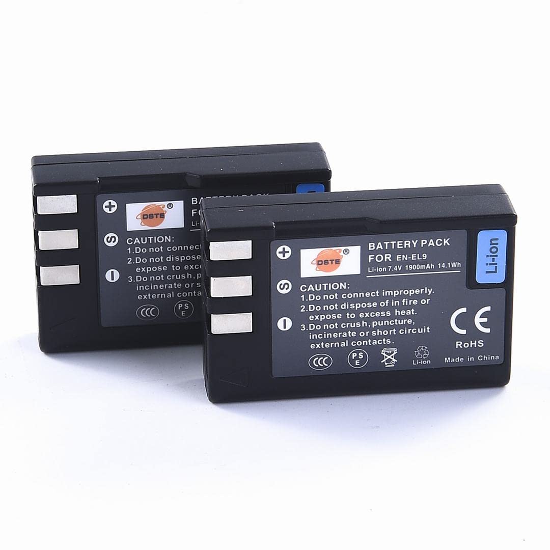 Shentec Ladegerät LCD-Display 7.2V, 2200mAh Li-ion für EN-EL9 Ersatz