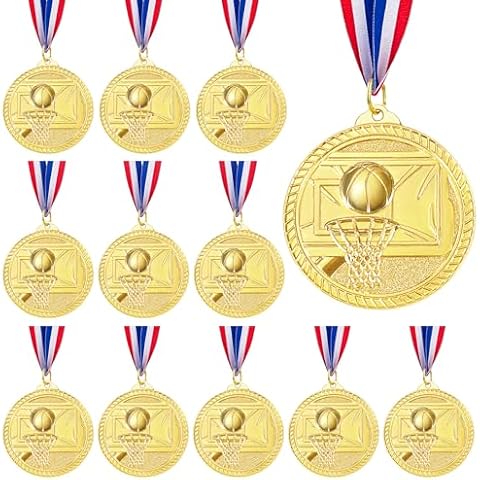 Caydo 12 Gold Basketball Medals for Awards Cover