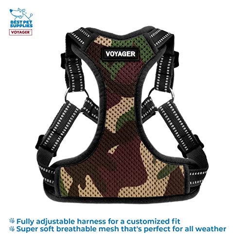 Best Pet Supplies Voyager Adjustable Dog Harness Leash Set including Reflective Stripes for Walking Heavy-Duty Full Body No Pull Vest with Leash D-Ring - Image 3