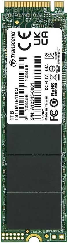 Transcend MTE110Q - M.2 PCIe NVMe Gen3 x4 1TB SSD - TS1TMTE110Q