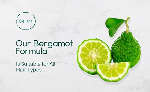 Benat All-Natural Shampoo Bars Sulfate Free Shampoo Bar Nourishes Your Follicles With Antioxidants To Support Strong And Healthy Hair Bergamot For All-Hair Types Plastic-Free Eco-Friendly #TOP2