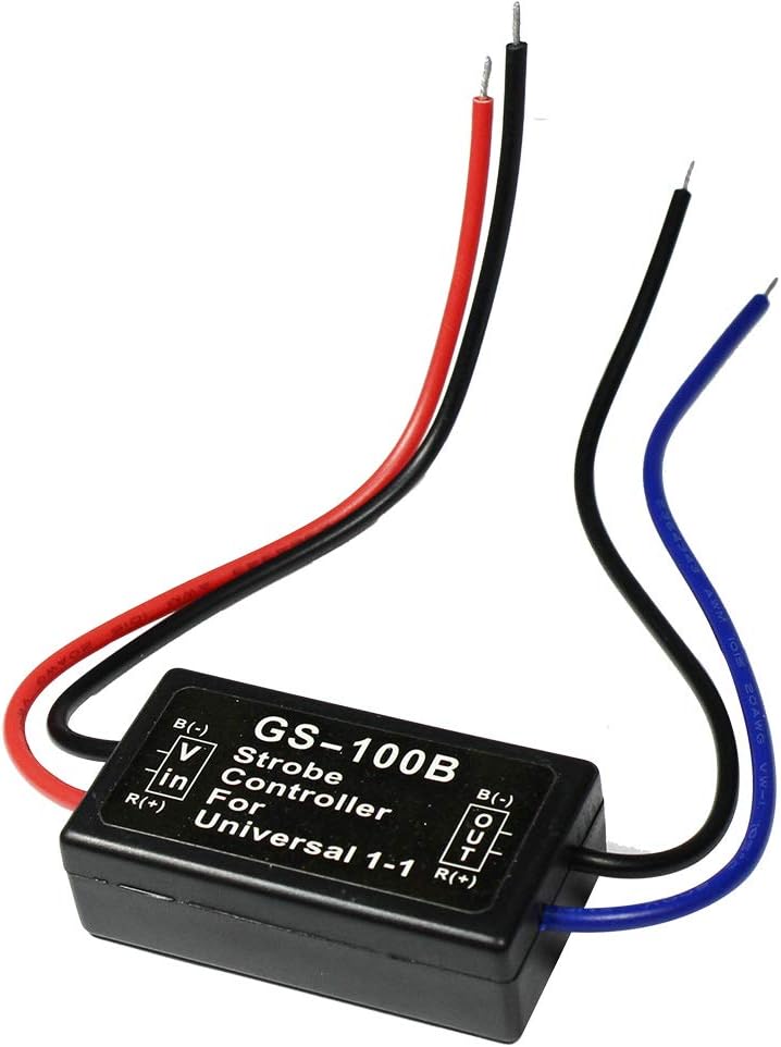 GS-100B Flash Strobe Controller Car Flasher Module for Brake Light Tail Stop Light 12V