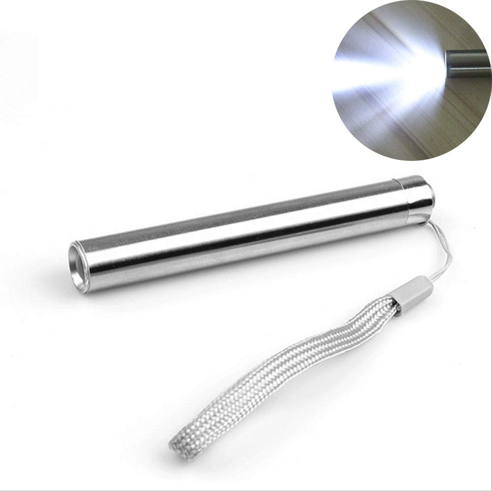 Ultradługa latarka elektryczna w trybie gotowości Mini latarki LED ze stali nierdzewnej Wodoodporna Lanterna Mini aluminiowa wodoodporna latarka LED Mała latarka jako power bank i akcesoria