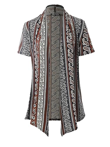 Image of MixMatchy Women's Lightweight Short Sleeve Draped Open Front Cardigan Vest
