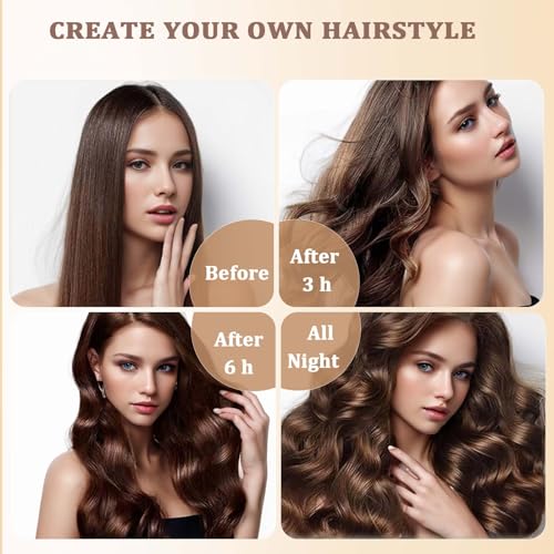 Ehbelif Heatless Hair Curler Overnight Blowout Rods For Long Hair No Heat Curls To Sleep In Soft Heatless Curling Rod 3 Large Curls Rods Hair Rollers thumb #6