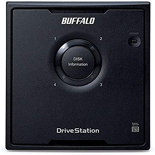 Image of BUFFALO DriveStation Quad 4-Bay 24TB (4x6TB) TAA Desktop External Hard Drive USB 3.2