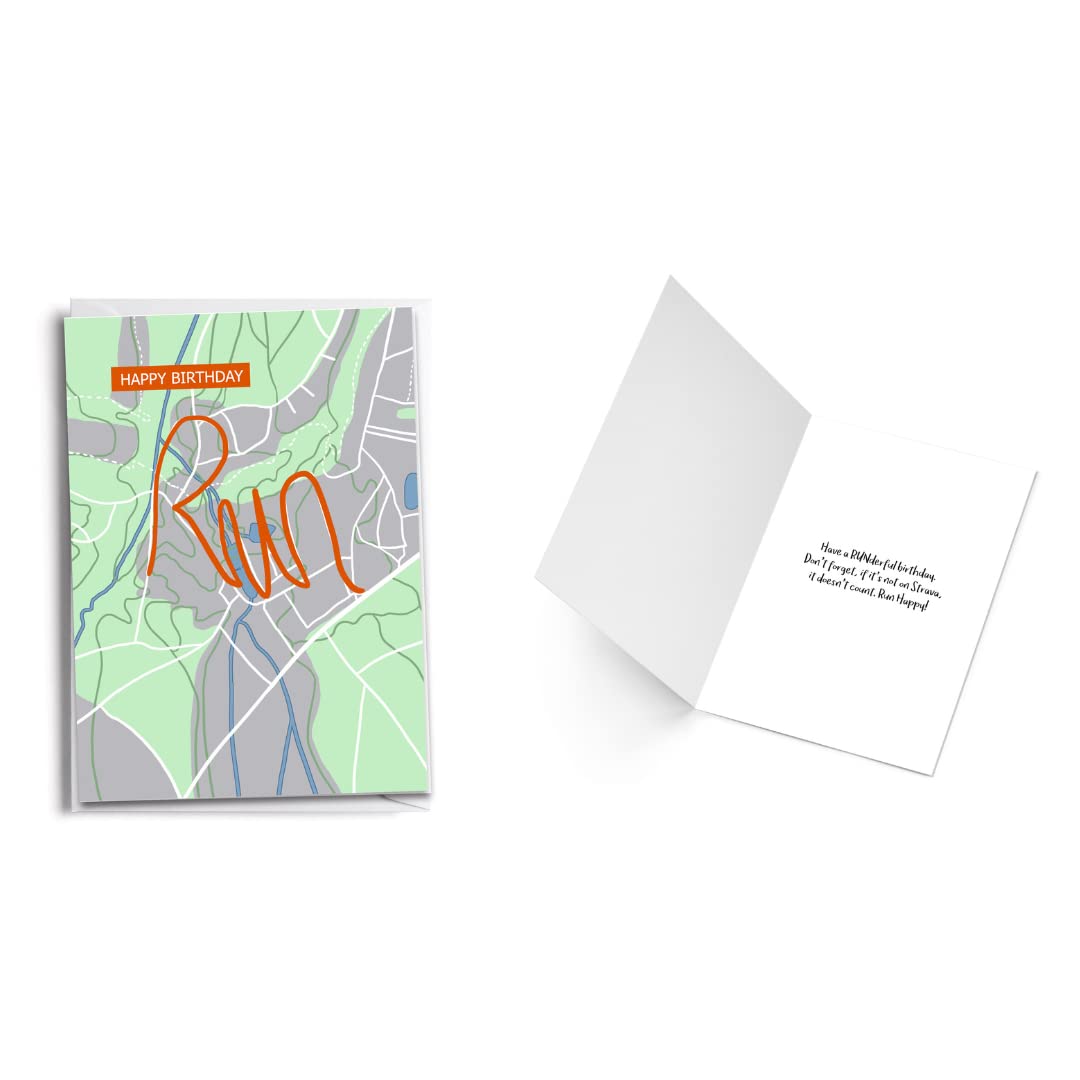 6 PC Male Run Inspired Cards | Birthday | Congratulations and Run Happy Pack | Running Gift 4