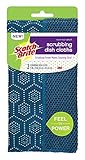 Scotch-Brite Non-Scratch Scrubbing Dish Clothes, Power Makes Cleaning Easy, Navy 2 Count (Pack of 1)