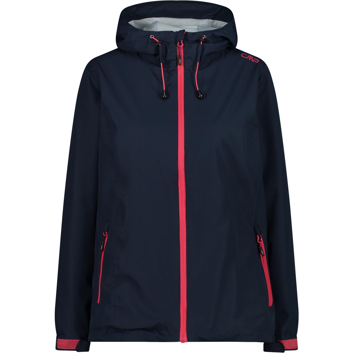 CMP - Damenjacke mit fester Kapuze, Schwarz Blau, XXXXL
