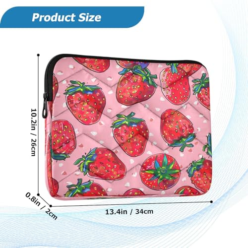 Funda para portátil 13-14 pulgadas impermeable color rosa fresa miniatura 3