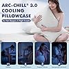 Elegear 2-Pack Cooling Pillow Cases for Hot Sleeper, Clean Silver Infused Arc-Chill 3.0, Q-Max>0.5 Soft Silky Cooling Pillow Cover for Hair & Skin, Summer Zipper Pillowcases, Standard (20''x26''),Gray