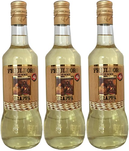 Grappa Ciemme (3 x 0,7) Stravecchia Friuldoro - Invecchiata 40% Vol Cover