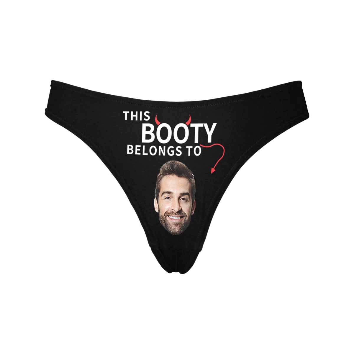 Personalized Face Underwear This Booty Belings to Custom Face G-Strings Thong Underpants XS-3XL