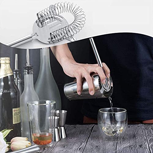 Kit de bartender, set 17 piezas acero inoxidable con soporte miniatura 5