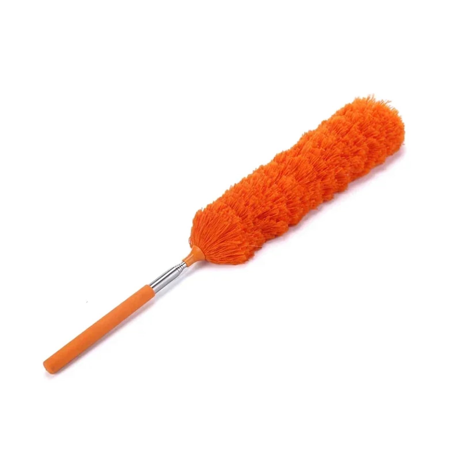 Feather Duster Chicken Feather Duster, Small Size Collector, Sweeping, Household Extendable Cleaning Crevice Removal Tool(Orange)