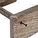 Bright Creations Rustic-Style 2-Tier Wooden Bracelet Holder Display Stand - 8 x 4 x 9 In Dark Brown Rustic Finish - Versatile Jewelry Organizer for Vendors & Home - Bracelet & Necklace Holder