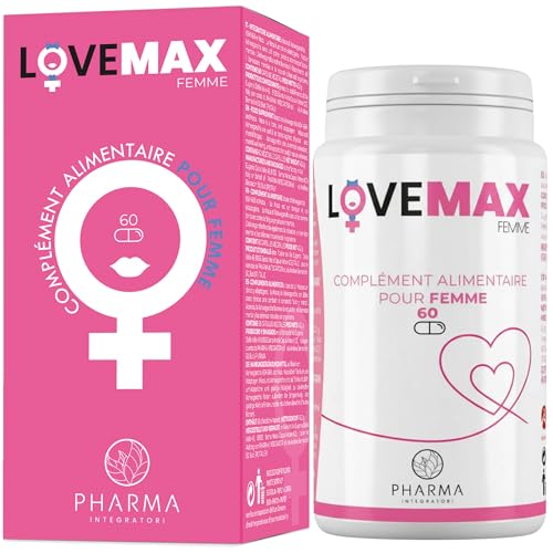 LOVEMAX Complément sexuel femme pour le désir féminin - Ashwagandha KSM-66, Maca - 60 Capsules Bien-être femme et libido boost - Aphrodisiaque puissant...