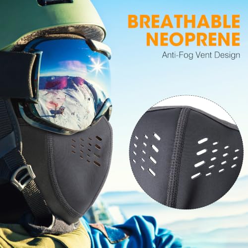 Image of WTACTFUL Winter Balaclava Ski Mask Men Warm for Cold Weather Ski Motorcycle