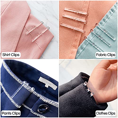 Plastic-Alligator-Clips-Clear-Garment-Clips-U-Shape-Little-Alligator-Clip-for-Shirt-Sewing-Room-Fabric-Folding-Boards-Sock-Ties-Pants-Bolt-Clips-with-Teeth-Hold-Garments-in-Place-15-inch-500-PCS