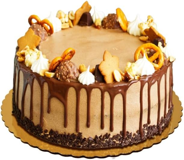 Vineland Packaging Single Wall Corrugated Scalloped Edge Cake Circle Gold, 10" Diameter | 200/Case