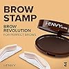 Kiss i-envy brow stamp kit Dark brown Makeup, 1 Count