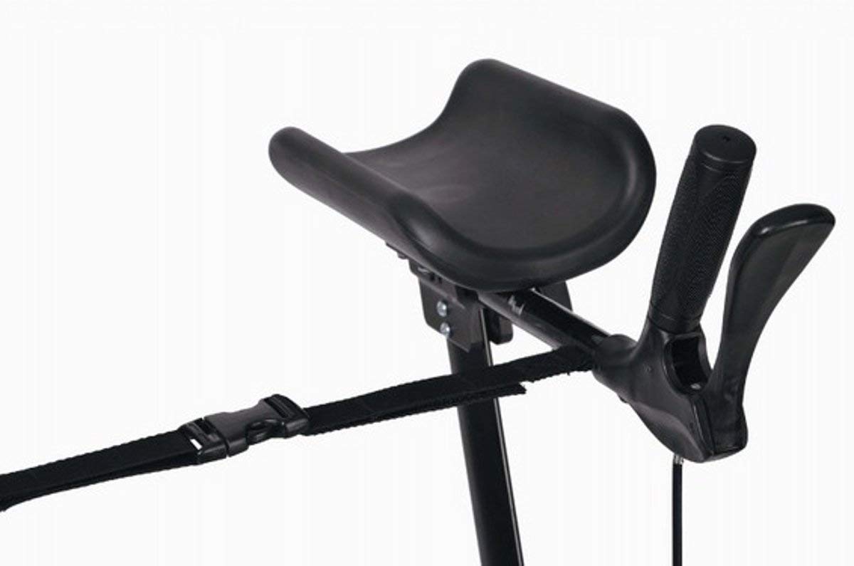 FabaCare Arthritis Rollator Set Tiger Aluminium, faltbarer Alurollator, gepolsterte Armauflagen, höhenverstellbarer Arthritsrollator, mit Tasche, mit FabaCare Sicherheitsreflektoren, Anthrazit