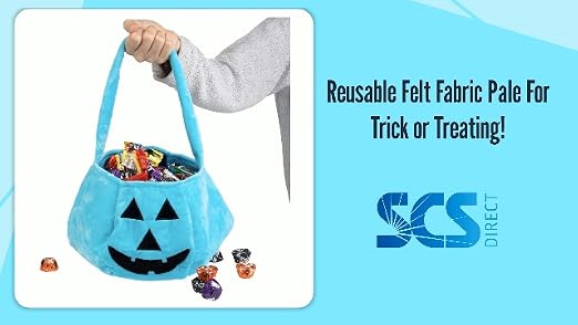 Amazon.com: SCS Direct Halloween Teal Pumpkin Fabric Trick or