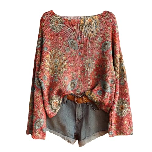 Anthropologie Sweater Fall Sweaters for Women 2025 Plus Size Boho