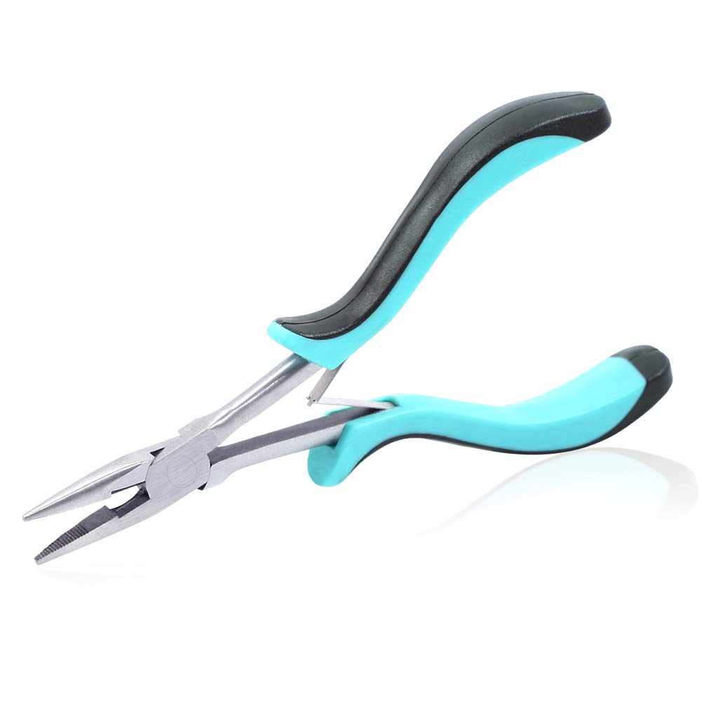 Speedwox Blue Long Nose Pliers 6 Inches Precision Wire Cutters Long Reach Pliers Jewellery Cutting Pliers Tool For Beading Craft