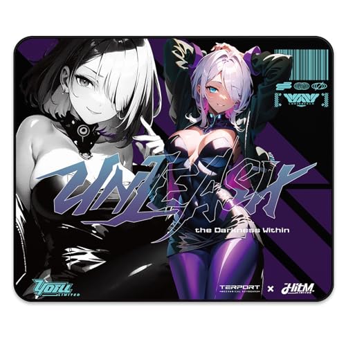 Opiniones de Alfombrillas de tejer los mejores 10. 44 TERPORT Yoru Mouse Pad Gaming Profesional 35x30cm Espesor 5mm, Tapete Escritorio Tamaño Ampliado para Juegos FPS, Alta Precisión con Tela de Tejido Fino, Alfombrilla Gamer...