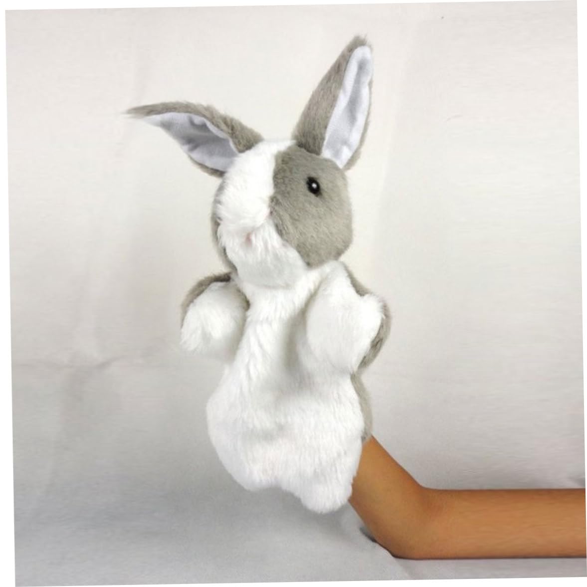 Marionnettes à Main Lapin Animaux Marionnettes à Main Jouets Enfants Semblant Jouets Doux en Peluche Lapin Jouet pour Un Jeu de rôle imaginatif Conte d'enseignement