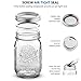SEWANTA Wide Mouth Mason Jars 32 oz [26 Pack] With mason jar lids and Bands, mason jars 32 oz - For Canning, Fermenting, Pickling - Jar Decor - Microwave/Freeze/Dishwasher Safe.
