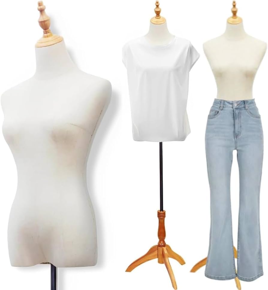 美品!上半身 女性 レディース トルソー マネキン ホワイト 9号サイズ 腕なし slb01a-1w.jpg