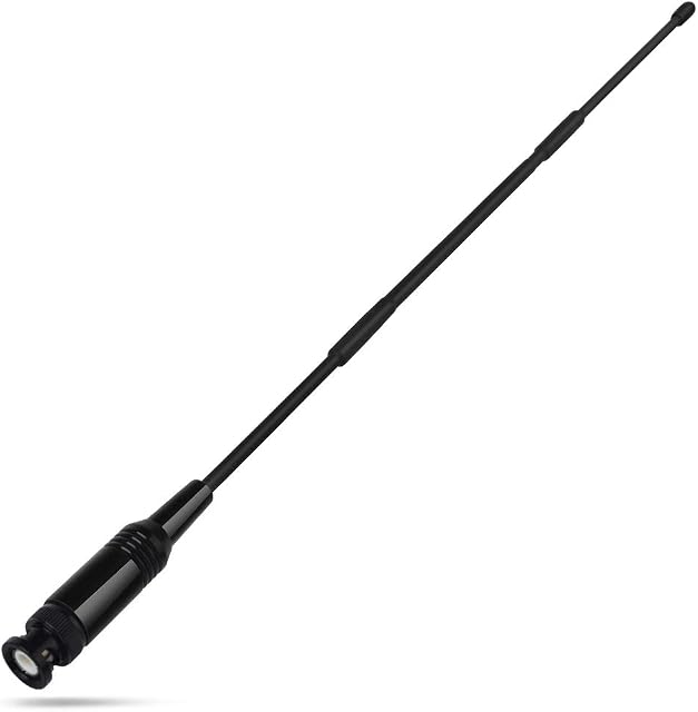 TWAYRADIO 27MHz CB Aerial 33cm(13inch) BNC Male Handheld Antenna for Cobra Midland Alan 42 DS Uniden Anytone Hand Held Portable CB Radio Mobile Radio