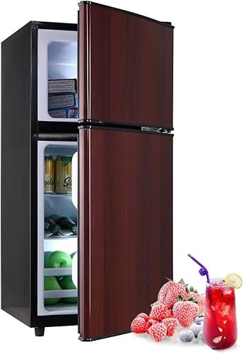 Krib Bling-FLS-80-WOOD Refrigerador compacto, color de grano de madera