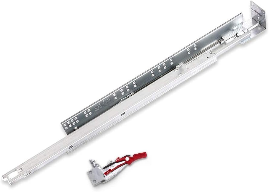 King Slide ULead 1A68F, 21 Inch Soft Close Undermount Drawer Slide for