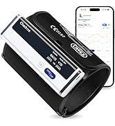 Checkme Blood Pressure Machine for Home Use, Bluetooth Blood Pressure Monitor w Large Adjustable ...