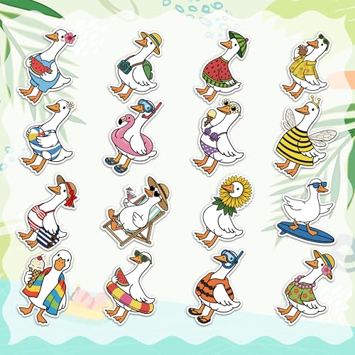 Save on 1000Pcs Summer Silly Goose Stickers - Waterproof Decals
