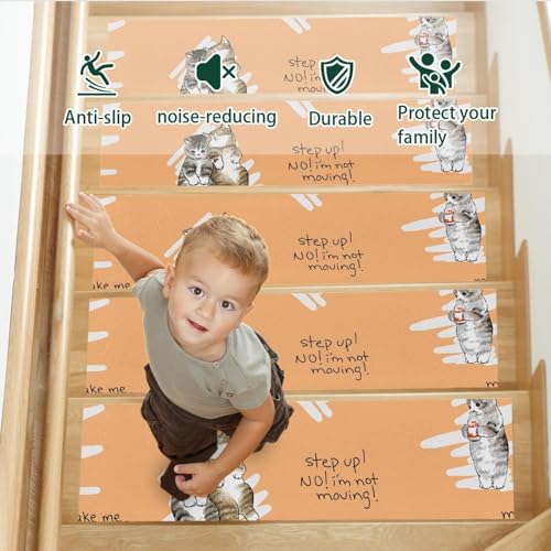 Peldaños de escalera antideslizantes 8x30 con base TPE protectora 4