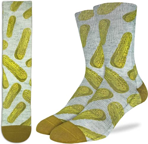 image for Good Luck Sock Men's Pickles Socks, Adult, Shoe Size 8-13, One Size