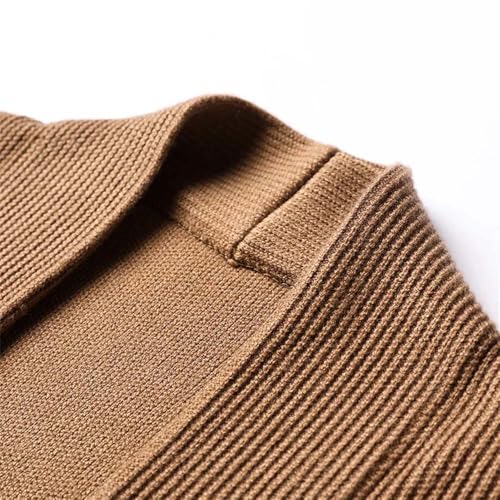 Mens Button Cardigan Sweater Winter Casual Long Sleeve Open Front Knitted Knitwear4