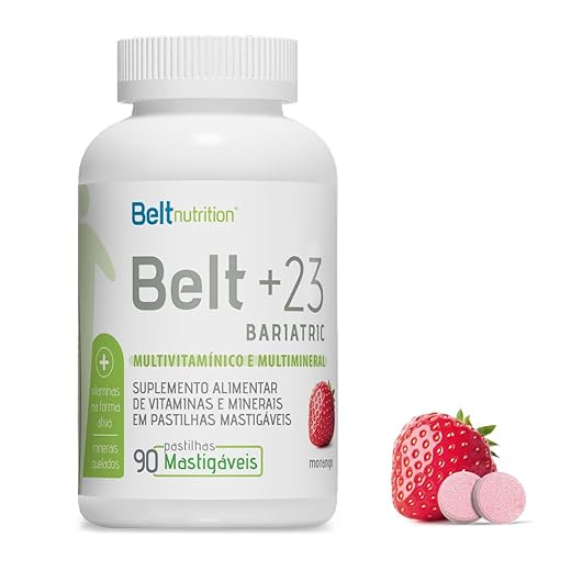 Belt +23 Bariatric MASTIGÁVEL Morango Multivitamínico e Multimineral
