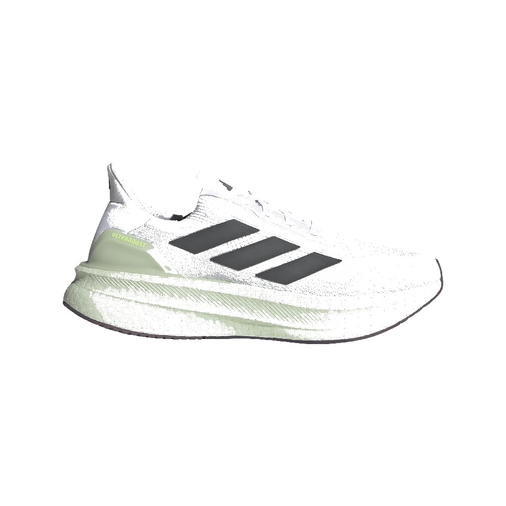 adidas, Ultraboost 5X Running Shoe - Men's, Footwear White/Grey Five/Linen Green, 8.0