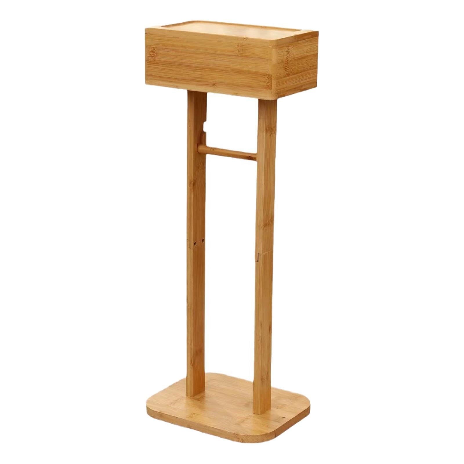 Portarotolo Piccolo Per Toilette | dimensioni compatte, coperchio girevole, porta cellulare, stile rustico