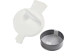 Juvale Reusable Parchment Paper with Lift-Tabs (8-Inch, 100 Sheets)