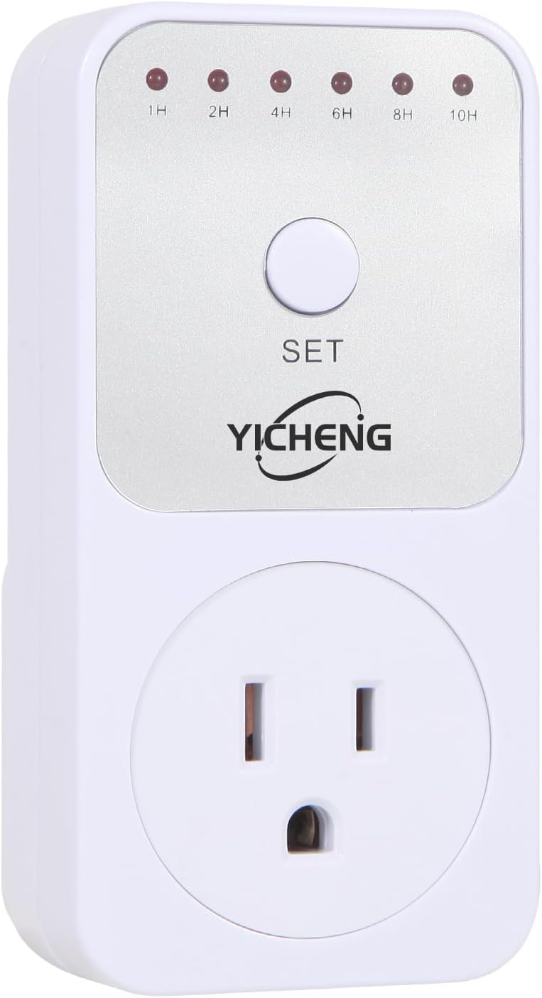 Countdown Timer Manual 1/2/4/6/8/10 Hours Plug-in Timer with for Office Home Kitchen Classroom