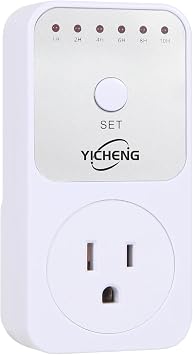 Countdown Timer Manual 1/2/4/6/8/10 Hours Plug-in Timer with for Office Home Kitchen Classroom